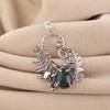Natural Moss Agate Gemstone 925 Sterling Silver Women Jewelry Unique Design Pendant 1.8'' For Gift CP-42-24