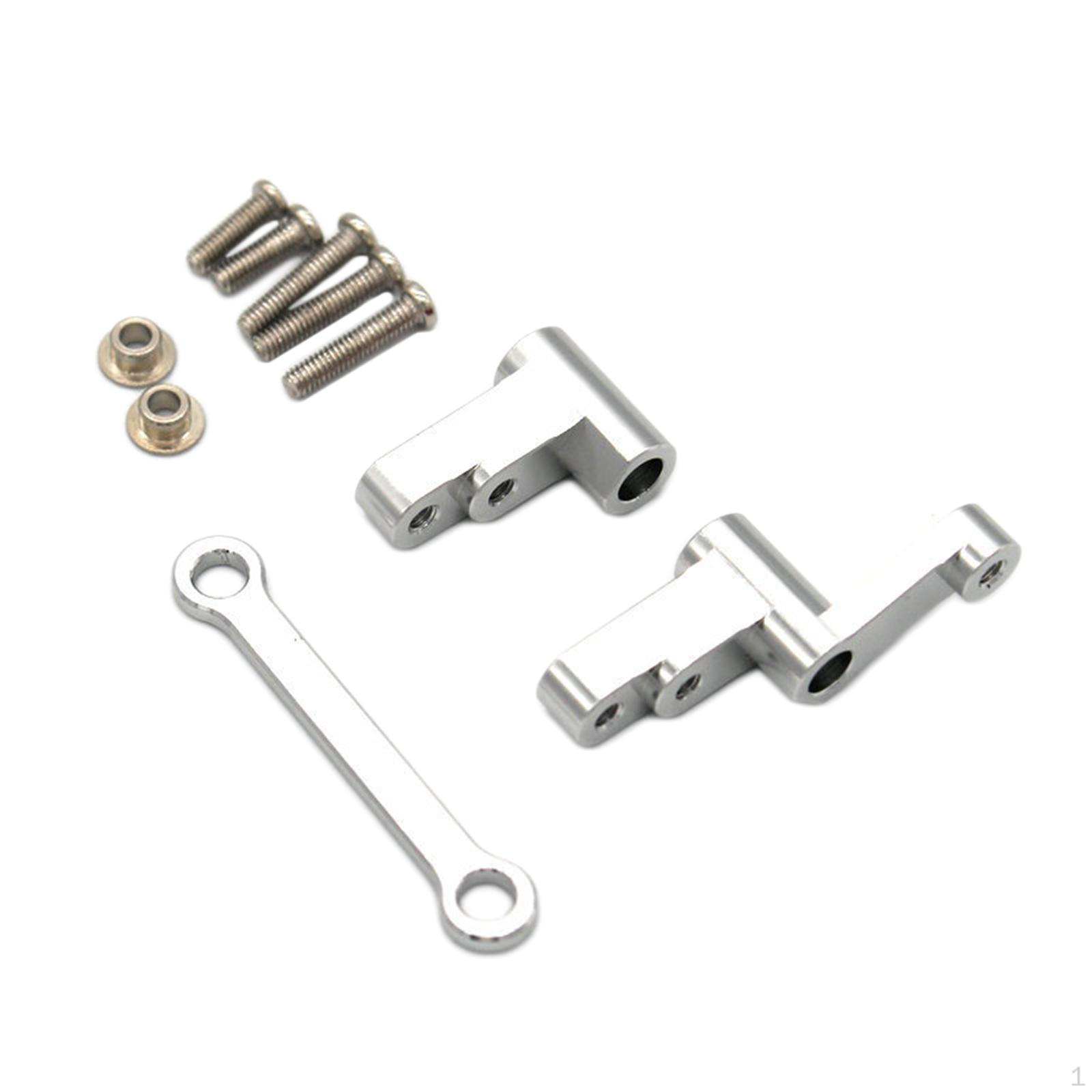 

RC Car Steering Kits Replacement Parts Professional Aluminium Alloy for 1:14 Scale 14301 14302 Blue