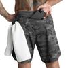 Men's Shorts Single-Layer Woven Quick Dry Solid Color Running Fitness Sports Casual American Fifth Pants Comfortable