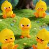 3D-gedruckte kleine gelbe Enten, niedliche gelbe Entenfigur für Schreibtischdekoration, Enten-Miniaturfiguren für Mikrolandschaften, lustige Geschenkideen