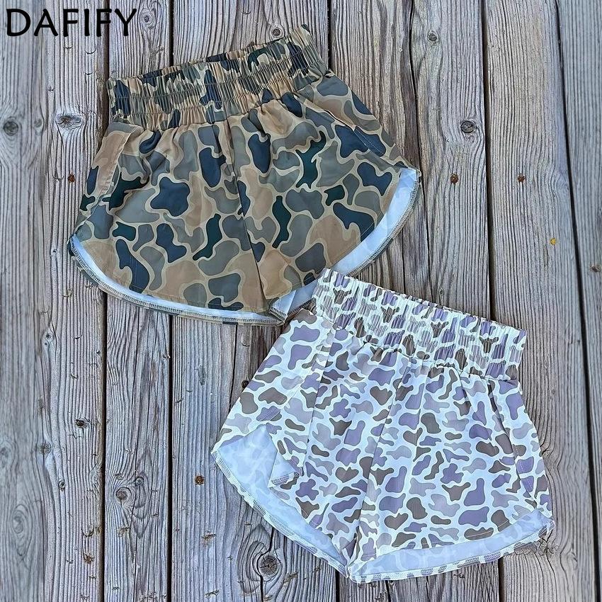 DAFIFY Women's Fashion Casual High Waist Sport Shorts