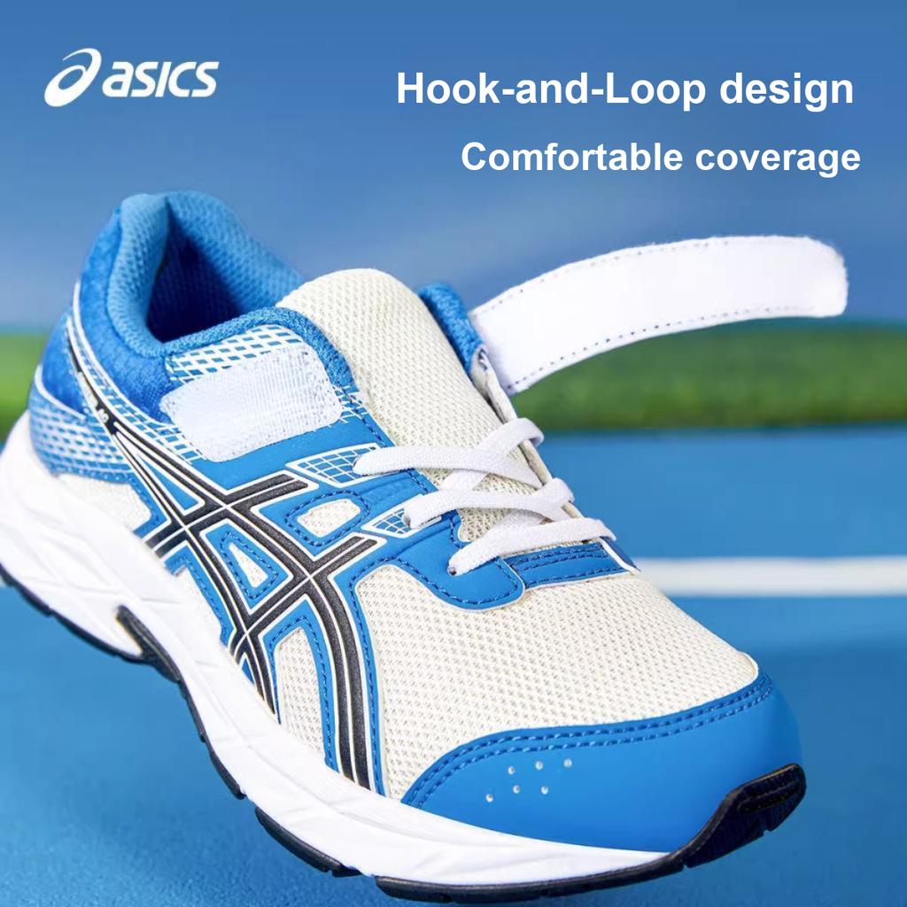 Asics Contend Ac Ps Lightweight Moisture Wicking Outdoor Fitness Running Shoes Kids Sneakers Blue White 1014A320-104