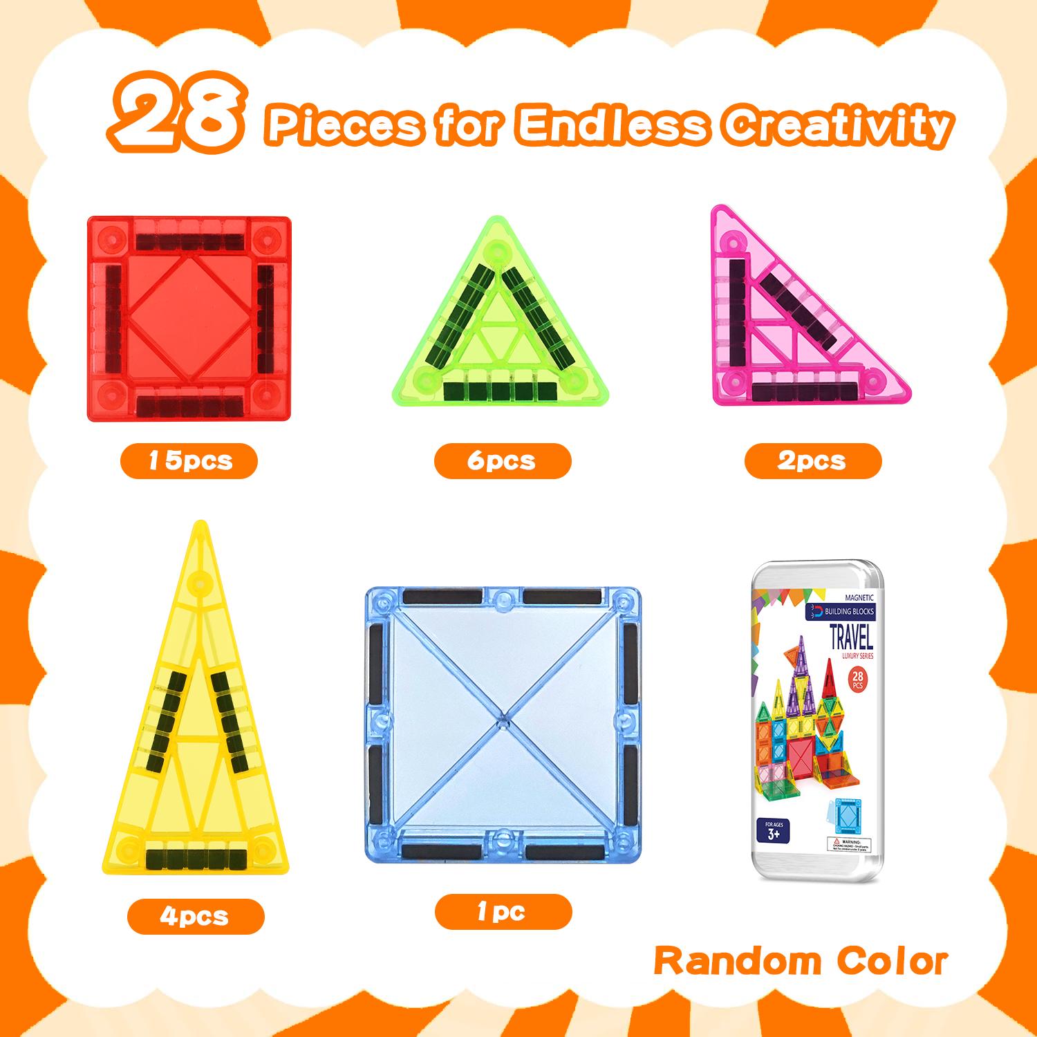 Mini Magnetic Building Block Toys, Magnetic Plates, Portable Children s Building Blocks, Parent-Child Interactive Gifts