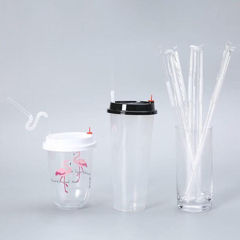 Qiwei Individually Wrapped Disposable Bent Drinking Straws