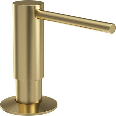 Dispensador de Jabón Líquido para Fregadero de Cocina Cabezal de Bomba Botella de Jabón Líquido Incorporada Presión Manual Botella Dispensadora de Detergente Negro Dorado