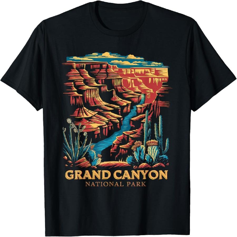 

Grand Canyon Tshirt Men Women National Park NP T-Shirt(14) XXXXXL чорний