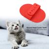 Round Silicone Pet Bathing Hair Grooming Cleaning Massage Brush Dogs Cats Comb Supplies Red