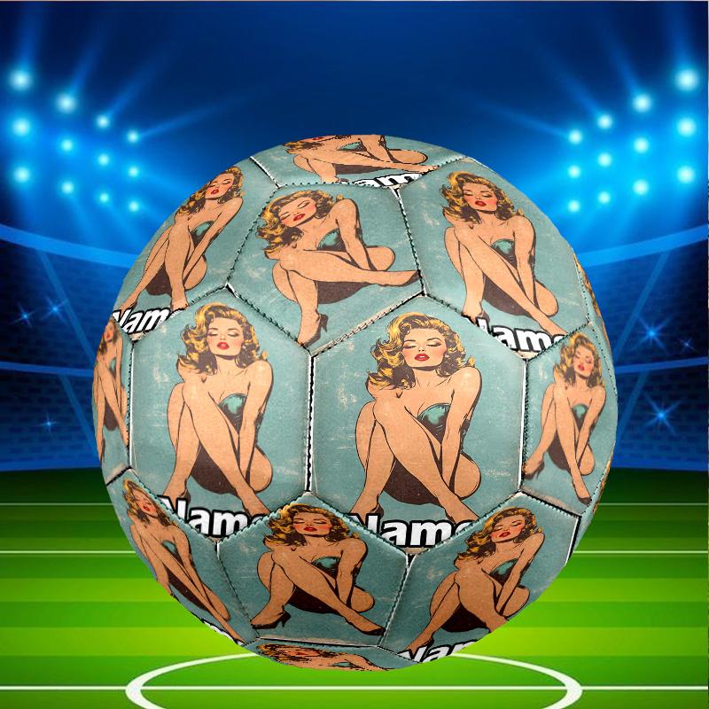 Custom Name Personalized Marilyn Monroe Print Size 5 Soccer Ball Training & Match Football, for Team, Kicking, Gift for Football