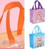 Cartoon Shopping Bag 9x9x4Inch Nonwoven Fabric Bags with Handle Carring Bag For Wedding Bridal Showers Retail Packaging