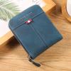 Men's Retro Casual Short Zipper Wallet with Buckle