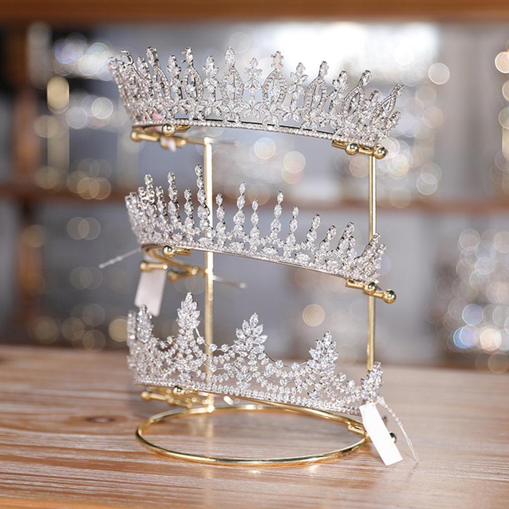Wedding Dress Accessory display Stand Bridal Headdress Holder Durable Storage Three Layer Jewelry