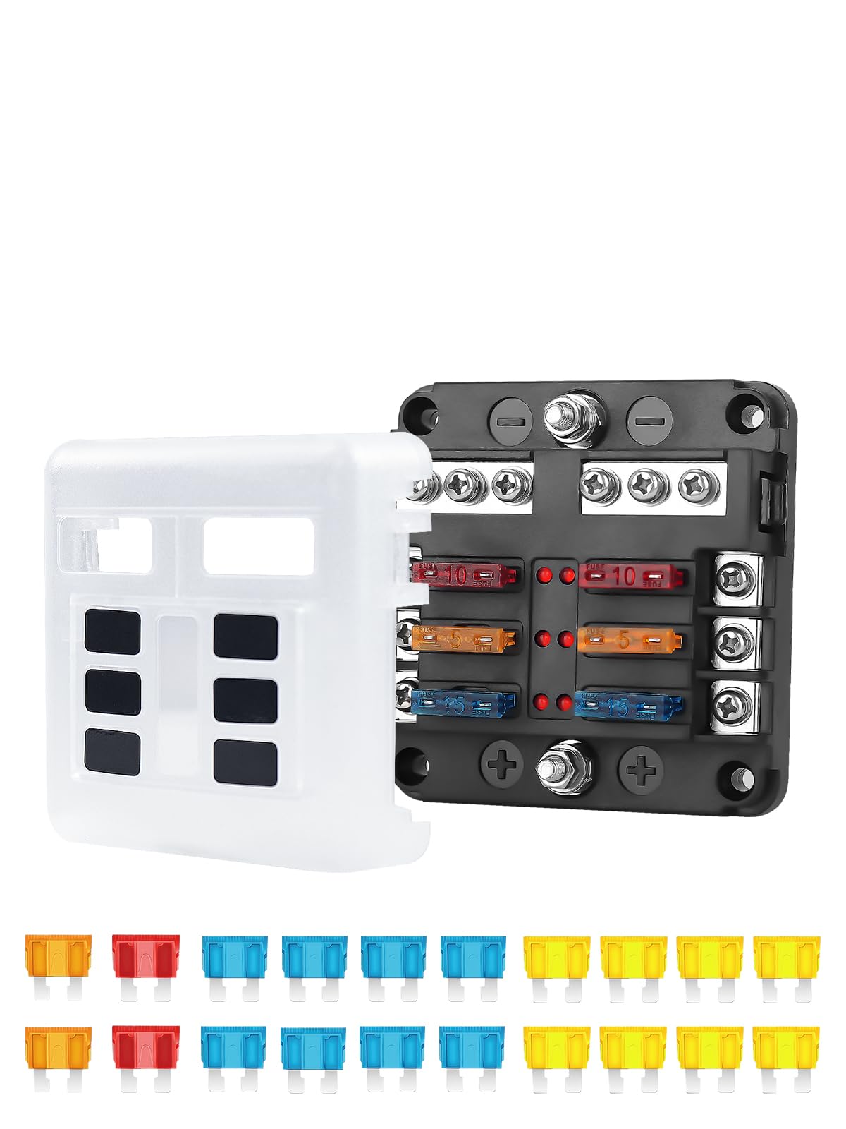 

Largoods 6-Way Fuse Box 6-stage 2 series