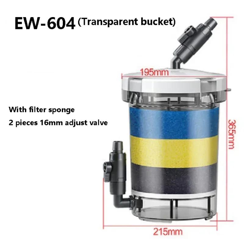 4Pcs Sponge Cartridges Pre-Filter EW-604 External Canister Filter Water Filtration System for Aquarium Fish Tank