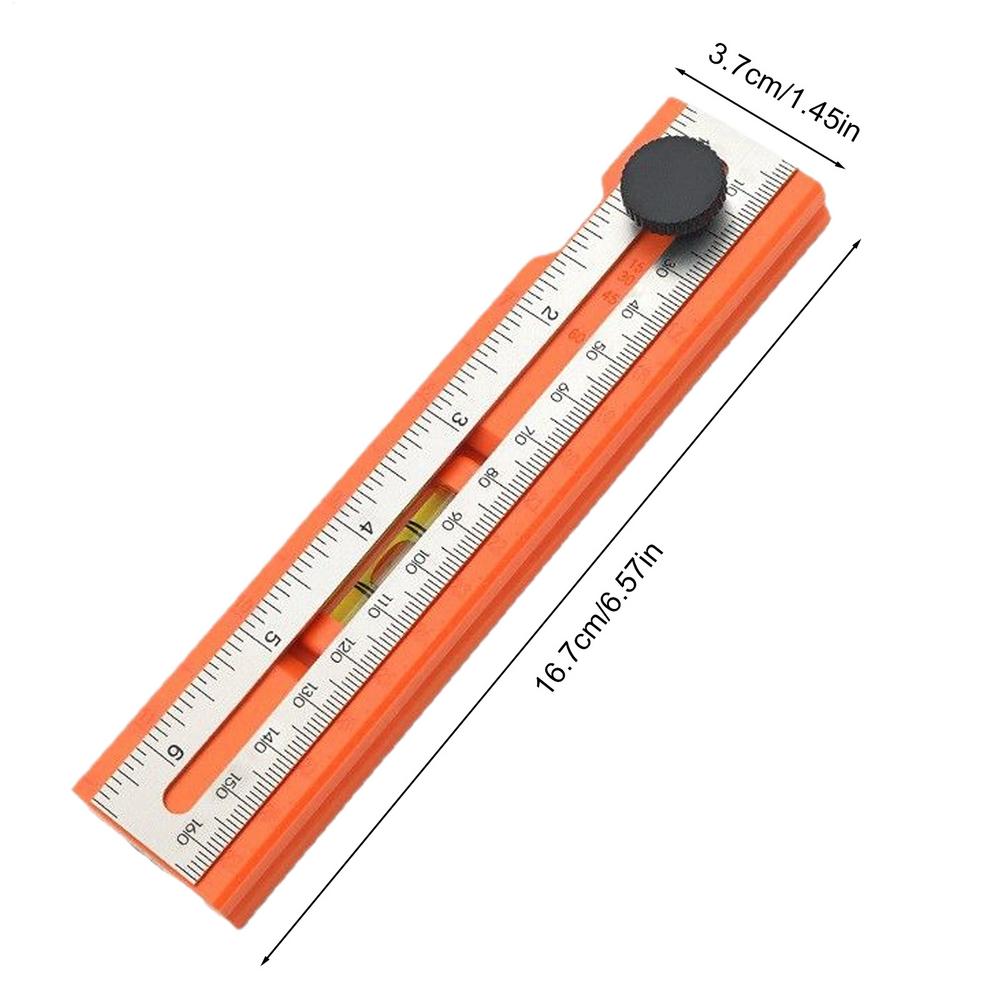 

Multifunctional Depth Measuring Ruler Adjustable Woodworking Multi-angle Marking Ruler Positioning Scribing Protractor Tools