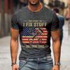 2024 Neues Herrenmarken-T-Shirt THAT'S WHAT I DO I FIX STUFF Bedrucktes Sommer-Alltags-Oberteil T-Shirts Lustige Mode Herren T-Shirt Homme