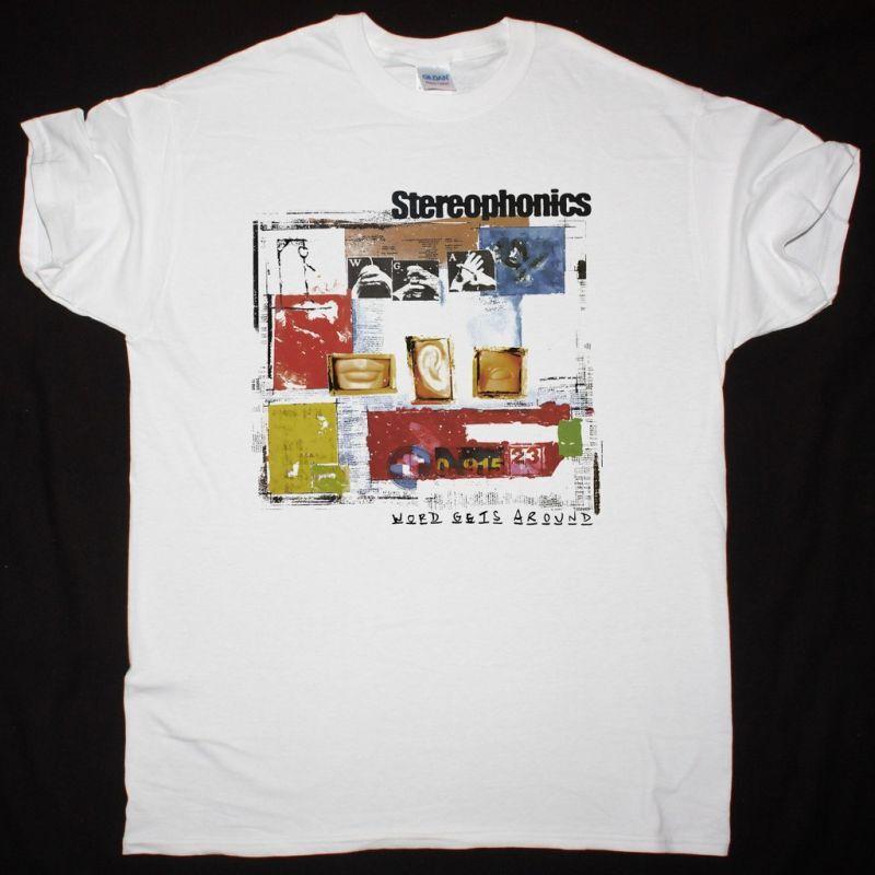 

Stereophonics Word Gets Around New White T-shirt Tops Tee, Unisex T-shirt Tops Tee - Best Price 4XL