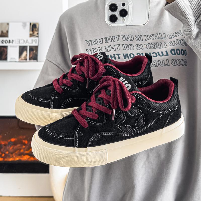 Men 's Casual Four Seasons Fashion Canvas Skateboarding Students Comfortable Sneakers Boys Trending Soft Sole Breathable Shoes