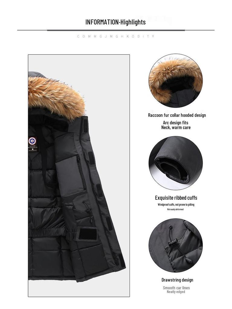 Unisex Extreme Cold Expedition Goose Down Parka - Winter Thickened Plus Size Coat