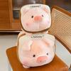 Fluffy Lulu Pig Bread Gluttonous Doll Plush Stuffed Animal Pillow Cartoon Cute Lying Piggy Toast Toy Girl Birthday Surprise Gift