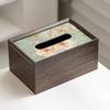 High Quality Modern Design Wooden Tissue Box Wood Material Minimalist Wood Tissue Case Tissue Box Holder Office