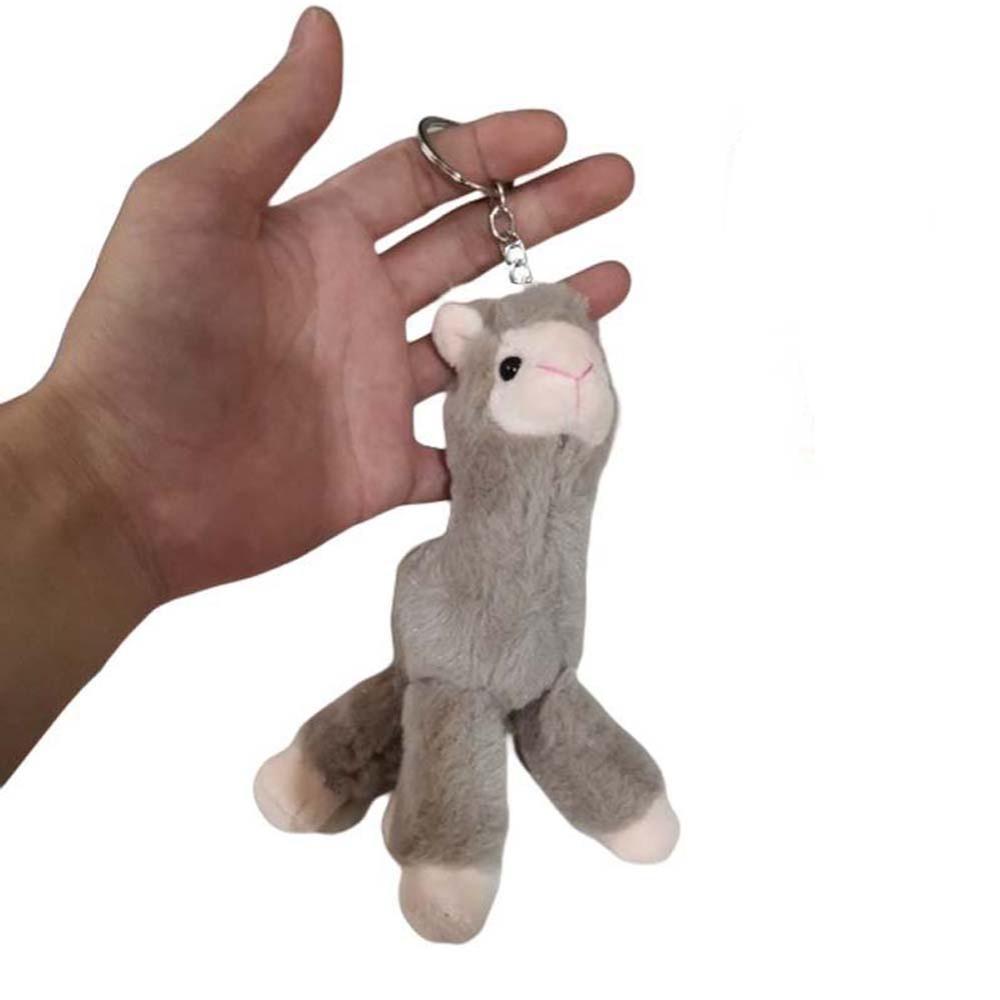 Handmade Backpack Accessory Sheep Key Ring Alpaca Keychain Animal Keyring Stuffed Toy Keychain