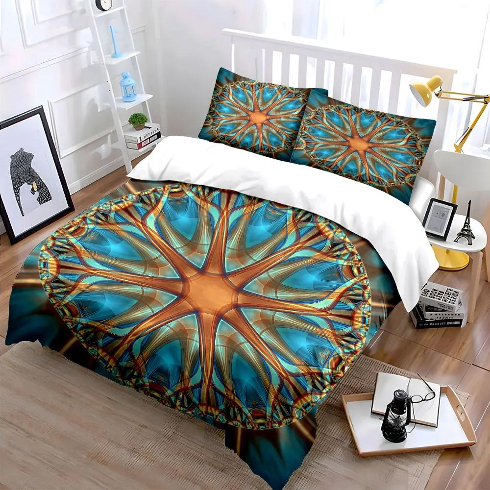 Decorative Abstract Art Set Soft Comfortable Duvet Cover Bedding Set Included 1*Duvet Cover & 2*Pillowcases Gift