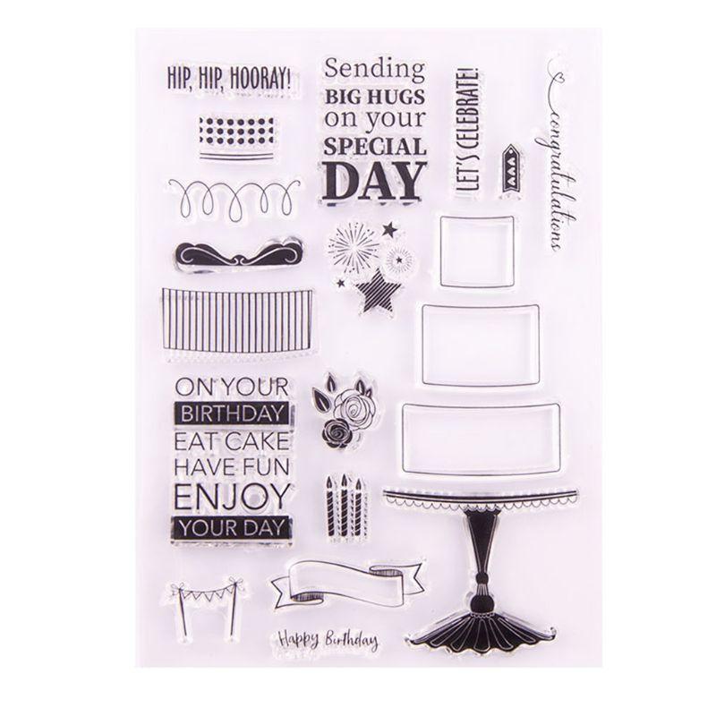Buy Candle Silicone Clear Seal Stamp DIY Scrapbooking Embossing Photo ...