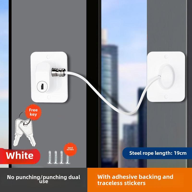 

Замок на окно из нержавеющей стали без сверления, защелка для детской безопасности и защиты от кражи