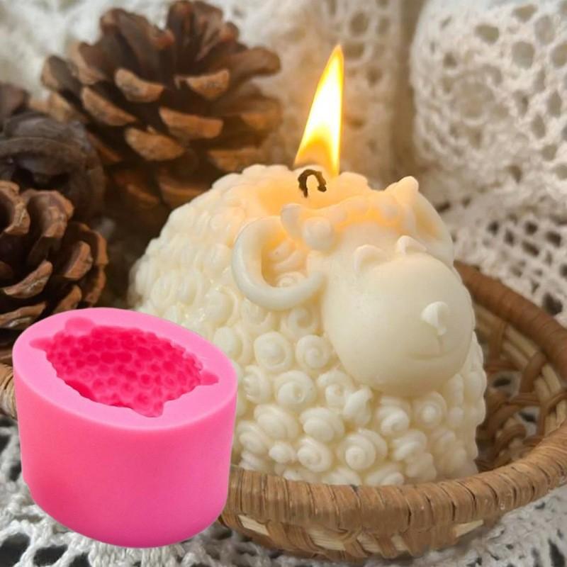 Silikonowa Forma Owca do Fondantu do Pieczenia i Rzemiosła Gipsowego, Ręcznie Robiony Magnes na Lodówkę Design Baa Baa