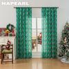 1PC NAPEARL Christmas Style Semi Blackout Curtains Cartoon Pattern Printed Curtains for Living Room Bedroom Balcony Window Home Decor
