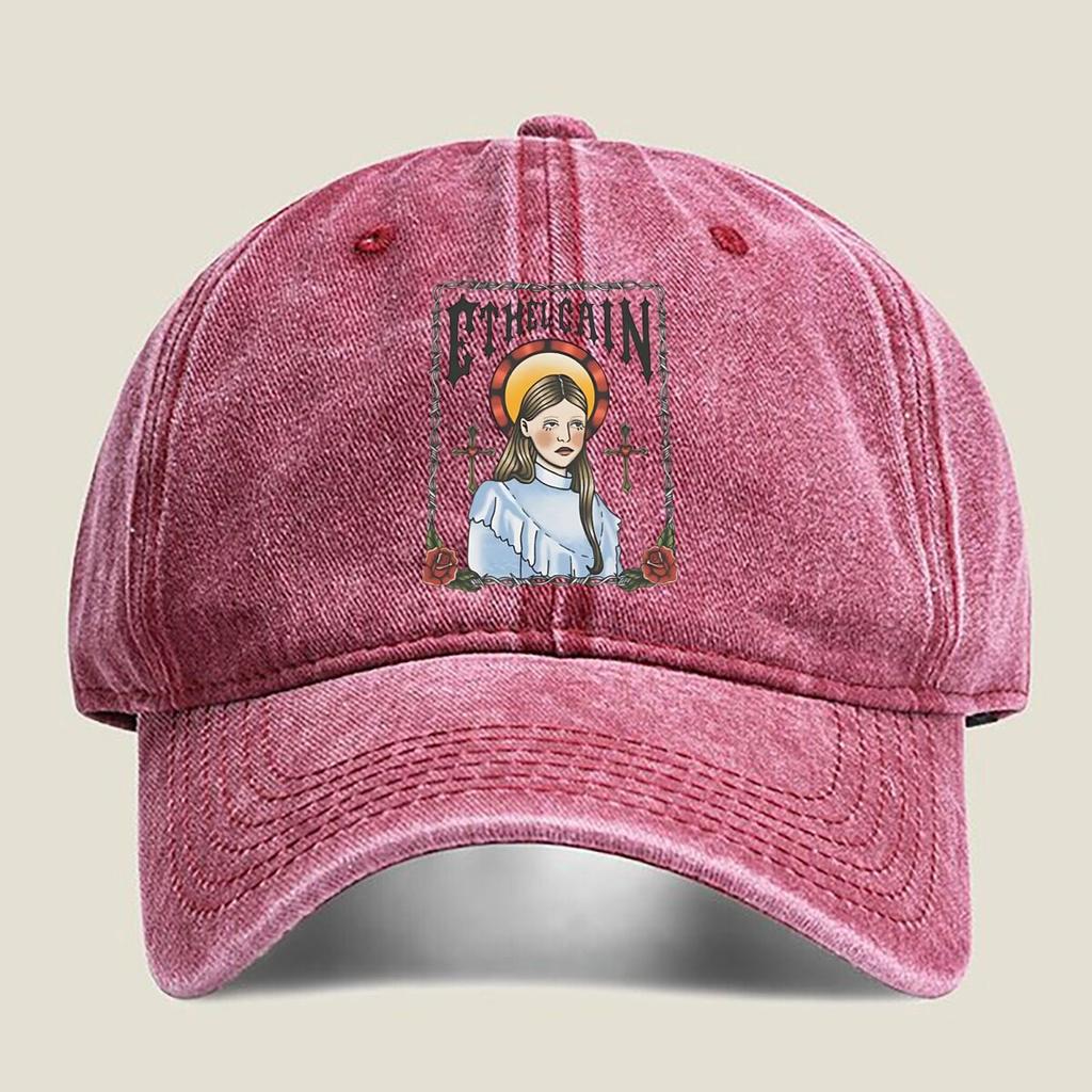 Ethel Cain Portrait Fashion Washed Baseball Cap Hat Outdoor Activities