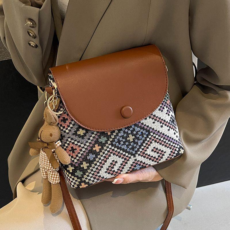 Ethnic Style Sub Bag for Women Mobile Phone Crossbody Bag for Women Shoulder Bag