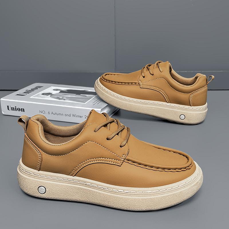 

Fashion Men s Casual Shoes High Quality Leather Office Business Shoes Lace-up Man Loafers Breathable Walking Driving Footwear 39