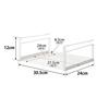 Yamazaki Under-Cabinet Storage Rack, White, Approx. W30.5 x D24 x H12cm, Plate, Kitchen Hanging Shelf, 2443