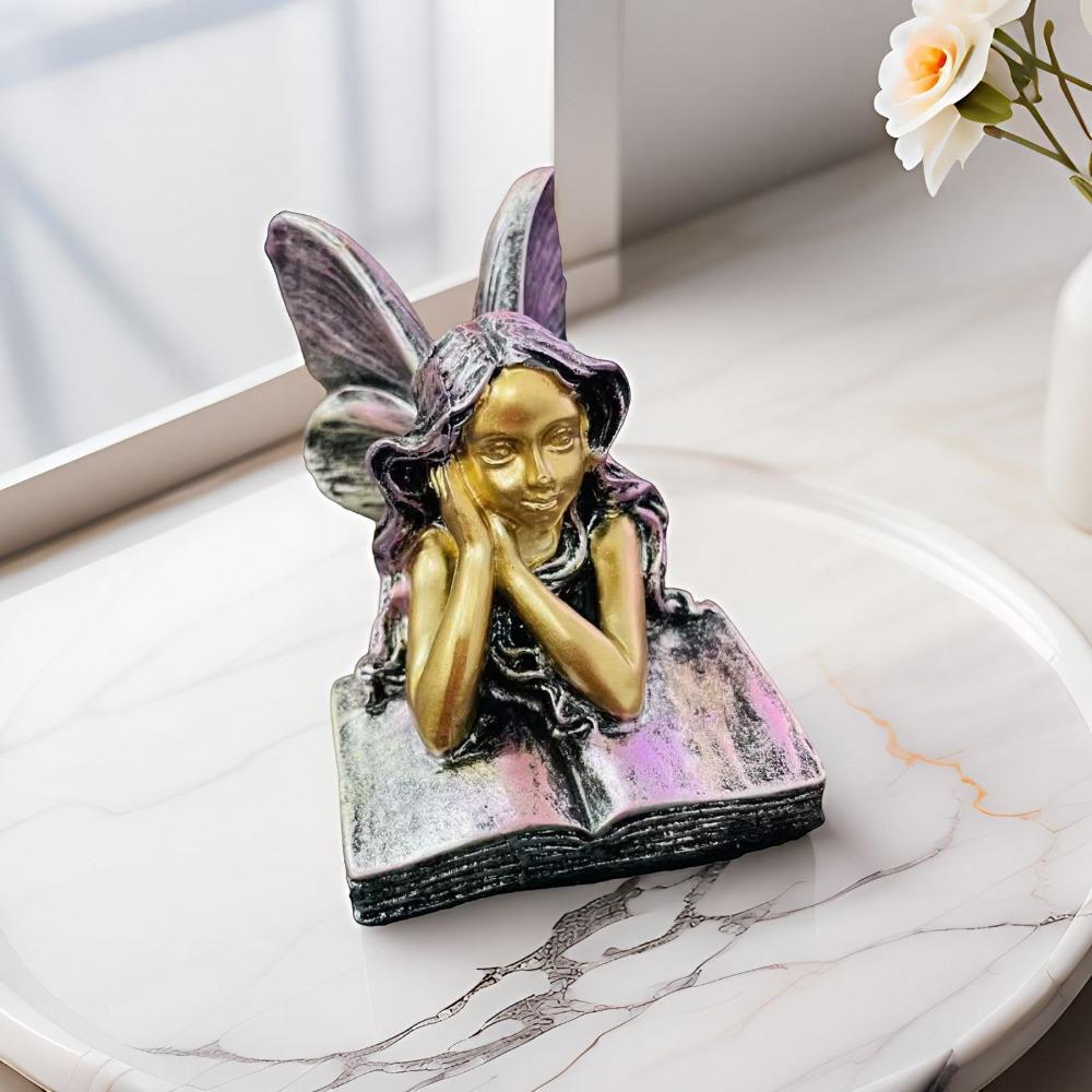 Handmade Fairy Figurines Funny Fairy Desktop Ornament Creative Angel Girl Statue Outdoor