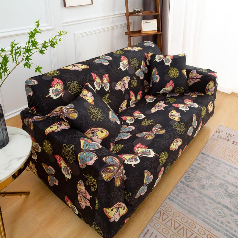 LANMOLIFE Printed Sofa Cover in a Variety of colors sofa Covers High-Stretch sofa covers 1/2/3/4 Seat Pillow Sofa Covers