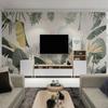 Nordic Hand Drawn Elegant Tropical Plants Mural Wallpaper Living Room Bedroom Decor Wall Mural Poster
