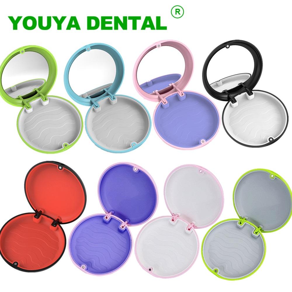 Retainer-Box Zahnprothesen-Aufbewahrungsbox Kieferorthopädische Zahnspangen Aligner-Etui Falsche Zähne Behälter Dental Mundhygieneartikel Organizer