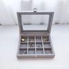 New Jewelry Storage Box with Transparent Flip Cover Ring Earring Necklace Bracelet Jewelry Display Case Velvet Jewelry Show Prop