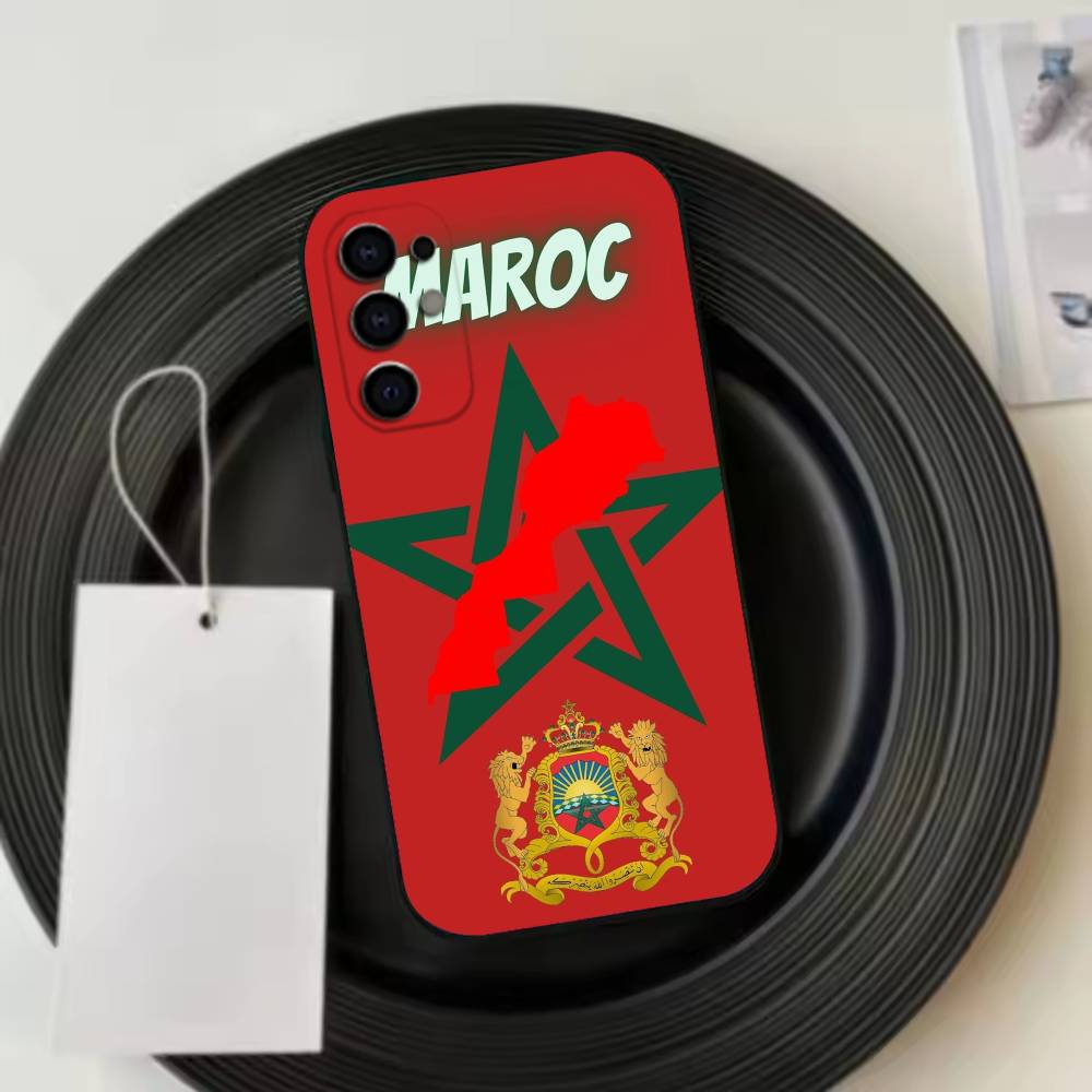 Morocco-O F-Flag   Phone Case Black Silicone Soft For Samsung S25,S24,S21,S22,S23,S30,Ultra,S20,Plus,Fe,Lite