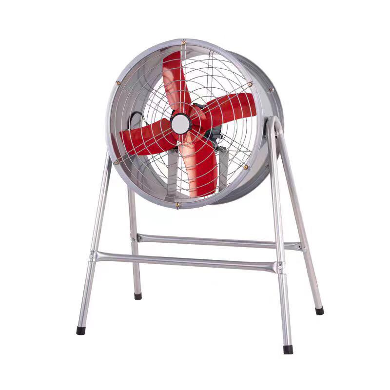 Industrial Cylindrical Axial Exhaust Fan with Stand