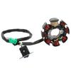 8 Pole 8 Coil Magneto Stator Ignition Generator for Chinese Scooters ATV Go Kart Moped 125cc 150cc 152QMI 157QMJ Engine