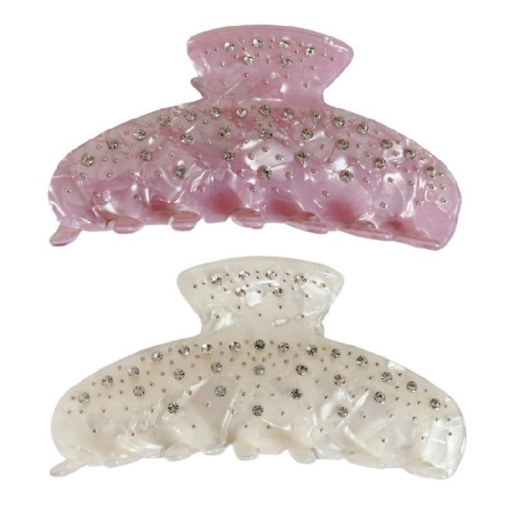 Fashionable Acetate Hair Clip With Rhinestones Perfect For Women Enhancing Their Look Prom Event Or Casual Outings