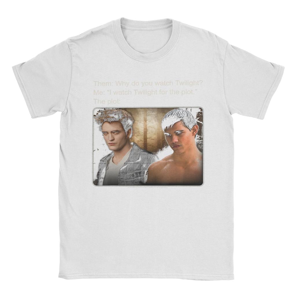 I Watch Twilight for The Plot Meme Movie T Shirt TShirts ShortSleeve Aesthetic Tops Summer Cotton XL XL XL Top Tees