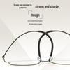 Linde Half-Titanium Screwless Glasses for Nearsighted Men – Super Light, Thin-Rimmed Frames (Model 5509)