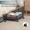 with Wheels Under Bed Storage Containers Large Capacity Shoe Organizer Drawer  Bedroom