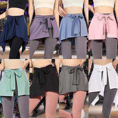 Yoga Dance Skirt: Anti-Exposure Tie-Up Ballet-Inspired Short Skirt