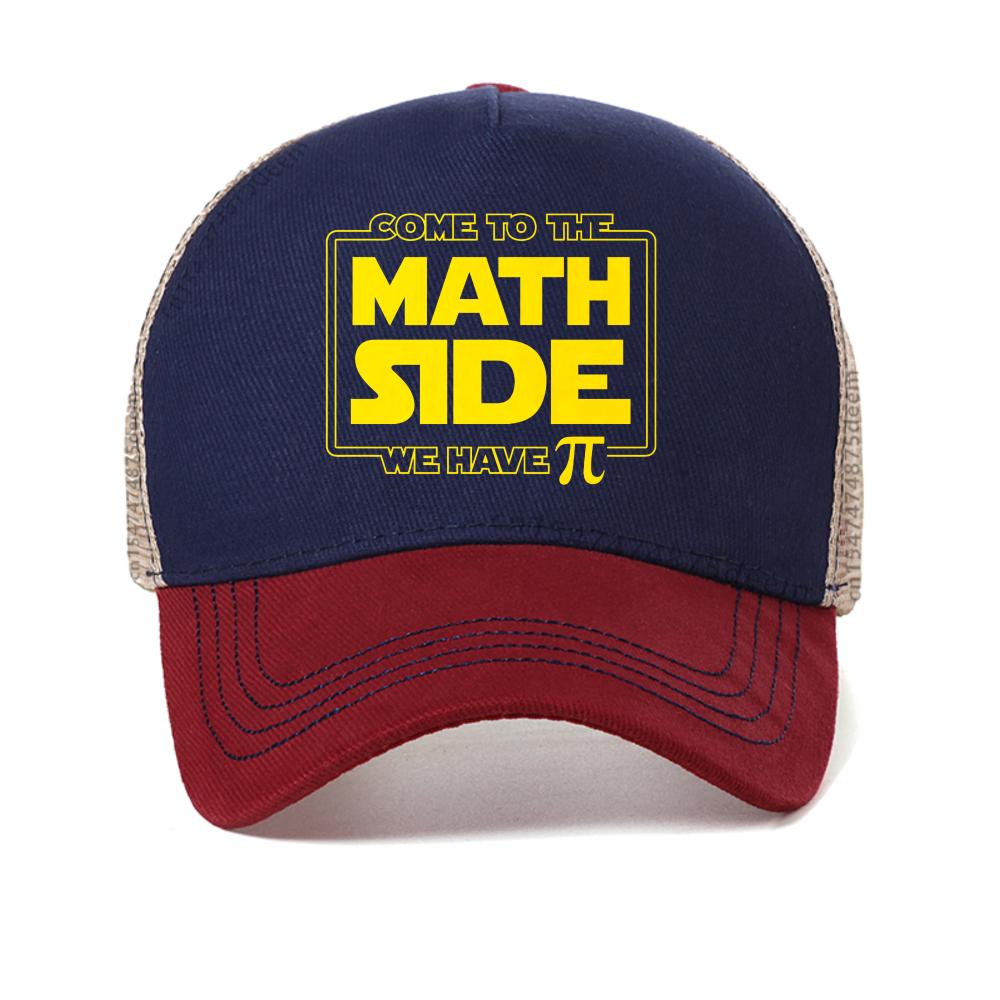 Przejdź na stronę matematyki Mamy Pi Czapka z daszkiem Prezent Styl modny Siatka graficzna Kapelusz przeciwsłoneczny Regulowany Oddychająca siatka Czapki typu trucker
