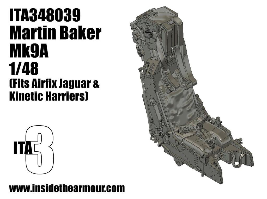 ITA3 Scale Martin Baker Mk9A Ejection Seat Airfix Plastic Model Kit Parts ITA348039 1/48 (for Jaguar/Kinetic Harrier) (Airplane)