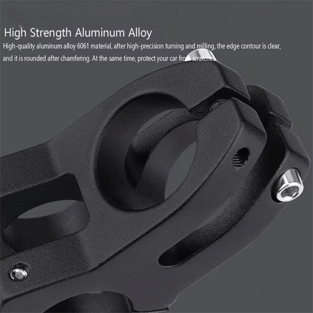 Aluminum Zinc Zinc Alloy Mountain Bike Stem 25.4/31.8mm Pipe Bike Riser Stem Bicycle Riding
